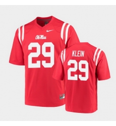 Men Ole Miss Rebels Campbell Klein College Football Red Game Jersey Men Ole Miss Rebels Campbell Klein College Football Red Game Jersey