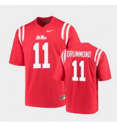 Men Ole Miss Rebels Dontario Drummond College Football Red Game Jersey Men Ole Miss Rebels Dontario Drummond College Football Red Game Jersey