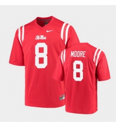Men Ole Miss Rebels Elijah Moore College Football Red Game Jersey Men Ole Miss Rebels Elijah Moore College Football Red Game Jersey