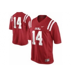 Ole Miss Rebels 14 Bo Wallace Red College Football NCAA Jerseys Ole Miss Rebels 14 Bo Wallace Red College Football NCAA Jerseys