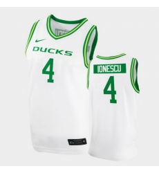 Men Oregon Ducks Eddy Ionescu College Basketball White Replica 2020 21 Jersey Men Oregon Ducks Eddy Ionescu College Basketball White Replica 2020 21 Jersey