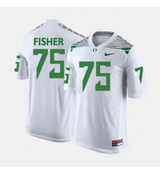Men Oregon Ducks Jake Fisher College Football White Jersey Men Oregon Ducks Jake Fisher College Football White Jersey