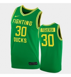 Men Oregon Ducks L.J. Figueroa College Basketball Green Replica 2020 21 Jersey Men Oregon Ducks L.J. Figueroa College Basketball Green Replica 2020 21 Jersey