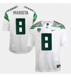 Men Oregon Ducks Marcus Mariota College Football White Jersey Men Oregon Ducks Marcus Mariota College Football White Jersey