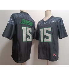 Oregon Ducks #15 Tez Johnson Black Stitched NCAA Football Jersey Oregon Ducks #15 Tez Johnson Black Stitched NCAA Football Jersey