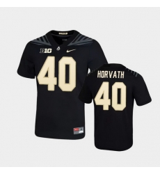 Men Purdue Boilermakers Zander Horvath Game Football Black Jersey Men Purdue Boilermakers Zander Horvath Game Football Black Jersey