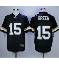 Purdue Boilermakers #15 Drew Brees Black Stitched NCAA Jersey Purdue Boilermakers #15 Drew Brees Black Stitched NCAA Jersey