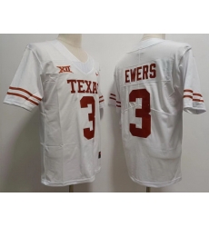Men Texas Longhorns #3 Quinn Ewers White College Football Jersey Men Texas Longhorns #3 Quinn Ewers White College Football Jersey