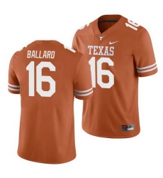 Texas Longhorns Ben Ballard Texas Orange College Football Men'S Jersey Texas Longhorns Ben Ballard Texas Orange College Football Men'S Jersey