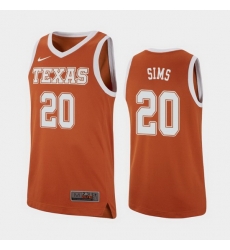 Texas Longhorns Jericho Sims Texas Orange Replica Men'S Jersey Texas Longhorns Jericho Sims Texas Orange Replica Men'S Jersey
