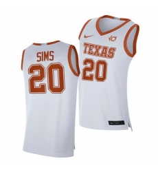 Texas Longhorns Jericho Sims White Alumni Player Texas Longhorns Jersey Texas Longhorns Jericho Sims White Alumni Player Texas Longhorns Jersey