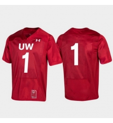 Men Wisconsin Badgers 1 Red 150Th Anniversary College Football Jersey Men Wisconsin Badgers 1 Red 150Th Anniversary College Football Jersey