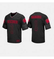 Men Wisconsin Badgers College Football Black Jersey Men Wisconsin Badgers College Football Black Jersey