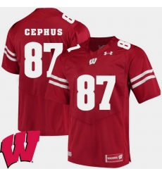 Men Wisconsin Badgers Quintez Cephus Red Alumni Football Game Ncaa 2018 Jersey Men Wisconsin Badgers Quintez Cephus Red Alumni Football Game Ncaa 2018 Jersey