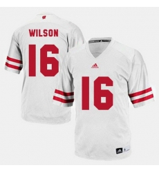 Men Wisconsin Badgers Russell Wilson College Football White Jersey Men Wisconsin Badgers Russell Wilson College Football White Jersey