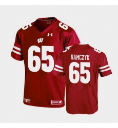 Men Wisconsin Badgers Ryan Ramczyk Replica Red Football Jersey Men Wisconsin Badgers Ryan Ramczyk Replica Red Football Jersey