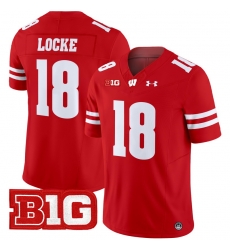 Men Youth Wisconsin Badgers 18 Braedyn Locke Red 2024 Vapor Limited Jersey All Stitched Men Youth Wisconsin Badgers 18 Braedyn Locke Red 2024 Vapor Limited Jersey All Stitched