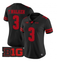 Women Wisconsin Badgers 3 Tawee Walker Black 2024 Vapor Limited Jersey All Stitched Women Wisconsin Badgers 3 Tawee Walker Black 2024 Vapor Limited Jersey All Stitched