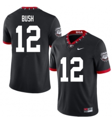 2020 Men #12 Tommy Bush Georgia Bulldogs Mascot 100th Anniversary College Football Jerseys Sale-Blac 2020 Men #12 Tommy Bush Georgia Bulldogs Mascot 100th Anniversary College Football Jerseys Sale-Blac