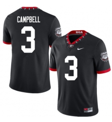 2020 Men #3 Tyson Campbell Georgia Bulldogs Mascot 100th Anniversary College Football Jerseys Sale-B 2020 Men #3 Tyson Campbell Georgia Bulldogs Mascot 100th Anniversary College Football Jerseys Sale-B