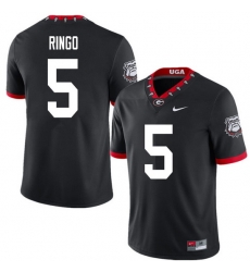 2020 Men #5 Kelee Ringo Georgia Bulldogs Mascot 100th Anniversary College Football Jerseys Sale-Blac 2020 Men #5 Kelee Ringo Georgia Bulldogs Mascot 100th Anniversary College Football Jerseys Sale-Blac