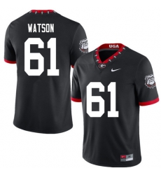 2020 Men #61 Blake Watson Georgia Bulldogs Mascot 100th Anniversary College Football Jerseys Sale-Bl 2020 Men #61 Blake Watson Georgia Bulldogs Mascot 100th Anniversary College Football Jerseys Sale-Bl