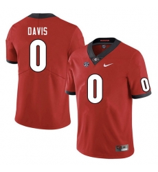 Men #0 Rian Davis Georgia Bulldogs College Football Jerseys Sale-Red Men #0 Rian Davis Georgia Bulldogs College Football Jerseys Sale-Red