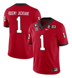 Men #1 Marcus Rosemy-Jacksaint Georgia Bulldogs 2022-23 CTP National Championship Football Jerseys Men #1 Marcus Rosemy-Jacksaint Georgia Bulldogs 2022-23 CTP National Championship Football Jerseys