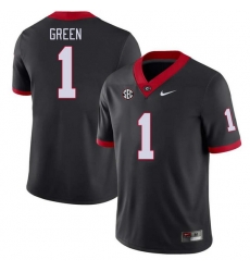 Men #1 Nyland Green Georgia Bulldogs College Football Jerseys Stitched-Black Men #1 Nyland Green Georgia Bulldogs College Football Jerseys Stitched-Black