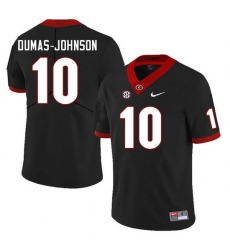 Men #10 Jamon Dumas-Johnson Georgia Bulldogs College Football Jerseys Sale-Black Men #10 Jamon Dumas-Johnson Georgia Bulldogs College Football Jerseys Sale-Black