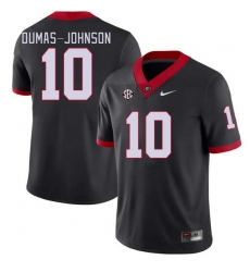 Men #10 Jamon Dumas-Johnson Georgia Bulldogs College Football Jerseys Stitched-Black Men #10 Jamon Dumas-Johnson Georgia Bulldogs College Football Jerseys Stitched-Black
