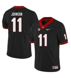 Men #11 Jermaine Johnson Georgia Bulldogs College Football Jerseys Sale-Black Men #11 Jermaine Johnson Georgia Bulldogs College Football Jerseys Sale-Black