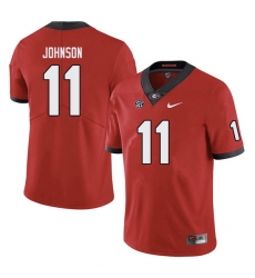 Men #11 Jermaine Johnson Georgia Bulldogs College Football Jerseys red Men #11 Jermaine Johnson Georgia Bulldogs College Football Jerseys red