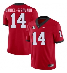 Men #14 David Daniel-Sisavanh Georgia Bulldogs College Football Jerseys Stitched-Red Men #14 David Daniel-Sisavanh Georgia Bulldogs College Football Jerseys Stitched-Red