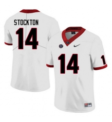 Men #14 Gunner Stockton Georgia Bulldogs College Football Jerseys Sale-White Anniversary Men #14 Gunner Stockton Georgia Bulldogs College Football Jerseys Sale-White Anniversary