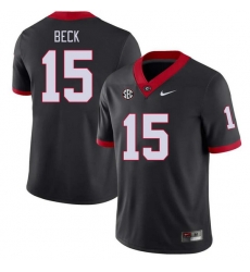 Men #15 Carson Beck Georgia Bulldogs College Football Jerseys Stitched-Black Men #15 Carson Beck Georgia Bulldogs College Football Jerseys Stitched-Black