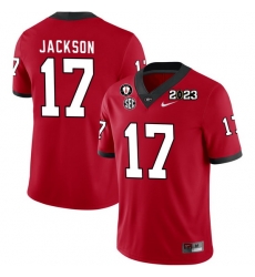 Men #17 Dan Jackson Georgia Bulldogs 2022-23 CTP National Championship Football Jerseys Men #17 Dan Jackson Georgia Bulldogs 2022-23 CTP National Championship Football Jerseys
