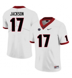 Men #17 Dan Jackson Georgia Bulldogs College Football Jerseys Sale-White Anniversary Men #17 Dan Jackson Georgia Bulldogs College Football Jerseys Sale-White Anniversary