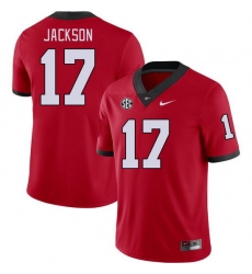 Men #17 Dan Jackson Georgia Bulldogs College Football Jerseys Stitched-Red Men #17 Dan Jackson Georgia Bulldogs College Football Jerseys Stitched-Red
