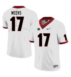 Men #17 Jackson Meeks Georgia Bulldogs College Football Jerseys Sale-White Men #17 Jackson Meeks Georgia Bulldogs College Football Jerseys Sale-White