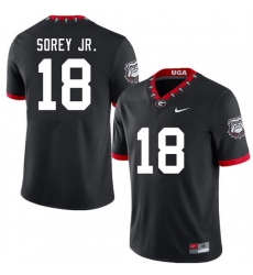 Men #18 Xavian Sorey Jr. Georgia Bulldogs 100th Anniversary College Football Jerseys Sale-100th Black Men #18 Xavian Sorey Jr. Georgia Bulldogs 100th Anniversary College Football Jerseys Sale-100th Black