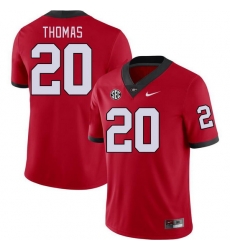 Men #20 JaCorey Thomas Georgia Bulldogs College Football Jerseys Stitched-Red Men #20 JaCorey Thomas Georgia Bulldogs College Football Jerseys Stitched-Red