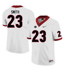 Men #23 Tykee Smith Georgia Bulldogs College Football Jerseys Sale-White Men #23 Tykee Smith Georgia Bulldogs College Football Jerseys Sale-White