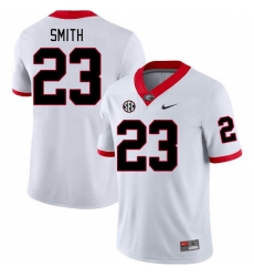 Men #23 Tykee Smith Georgia Bulldogs College Football Jerseys Stitched-White Men #23 Tykee Smith Georgia Bulldogs College Football Jerseys Stitched-White