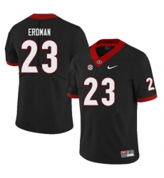 Men #23 Willie Erdman Georgia Bulldogs College Football Jerseys Sale-Black Men #23 Willie Erdman Georgia Bulldogs College Football Jerseys Sale-Black