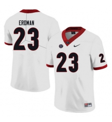 Men #23 Willie Erdman Georgia Bulldogs College Football Jerseys Sale-white Men #23 Willie Erdman Georgia Bulldogs College Football Jerseys Sale-white