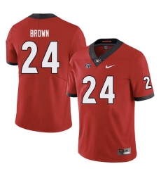 Men #24 Matthew Brown Georgia Bulldogs College Football Jerseys Sale-red Men #24 Matthew Brown Georgia Bulldogs College Football Jerseys Sale-red