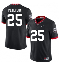 Men #25 Steven Peterson Georgia Bulldogs 100th Anniversary College Football Jerseys Sale-100th Black Men #25 Steven Peterson Georgia Bulldogs 100th Anniversary College Football Jerseys Sale-100th Black