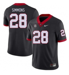 Men #28 Mack Simmons Georgia Bulldogs College Football Jerseys Stitched-Black Men #28 Mack Simmons Georgia Bulldogs College Football Jerseys Stitched-Black