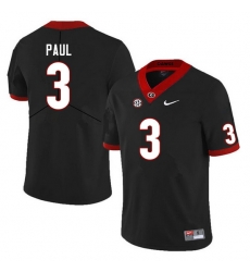 Men #3 Andrew Paul Georgia Bulldogs College Football Jerseys Sale-Black Men #3 Andrew Paul Georgia Bulldogs College Football Jerseys Sale-Black